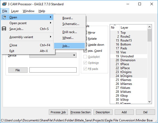 Select Job Select Job