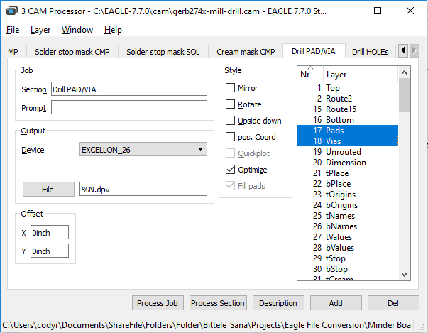 Drill PAD-VIA Drill PAD-VIA